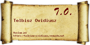 Telbisz Ovidiusz névjegykártya